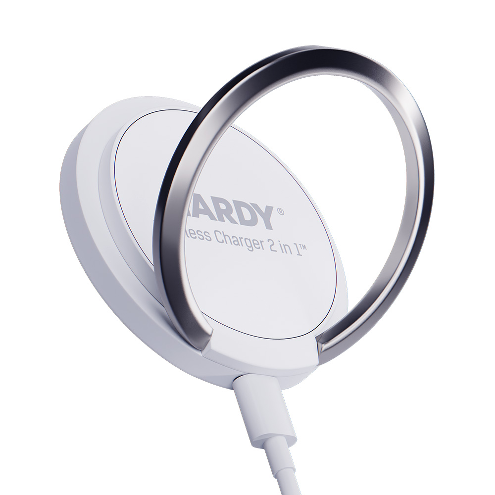 3mk �adowarka bezprzewodowa Hardy Wireless Charger 2in1 15W White / 12