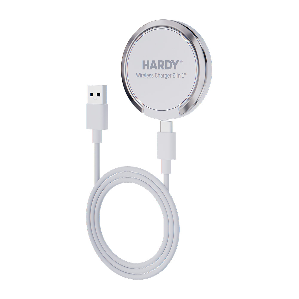 3mk �adowarka bezprzewodowa Hardy Wireless Charger 2in1 15W White / 5