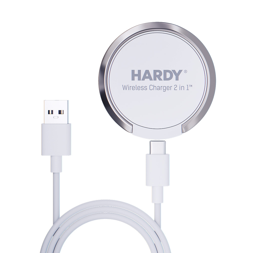 3mk �adowarka bezprzewodowa Hardy Wireless Charger 2in1 15W White / 6