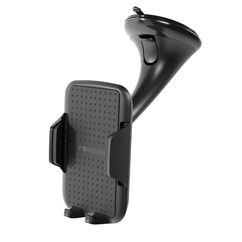 Uchwyt samochodowy Forever mocowany do szyby z przyssawk�  regulowany dla telefonu czarny Samsung Galaxy F02S