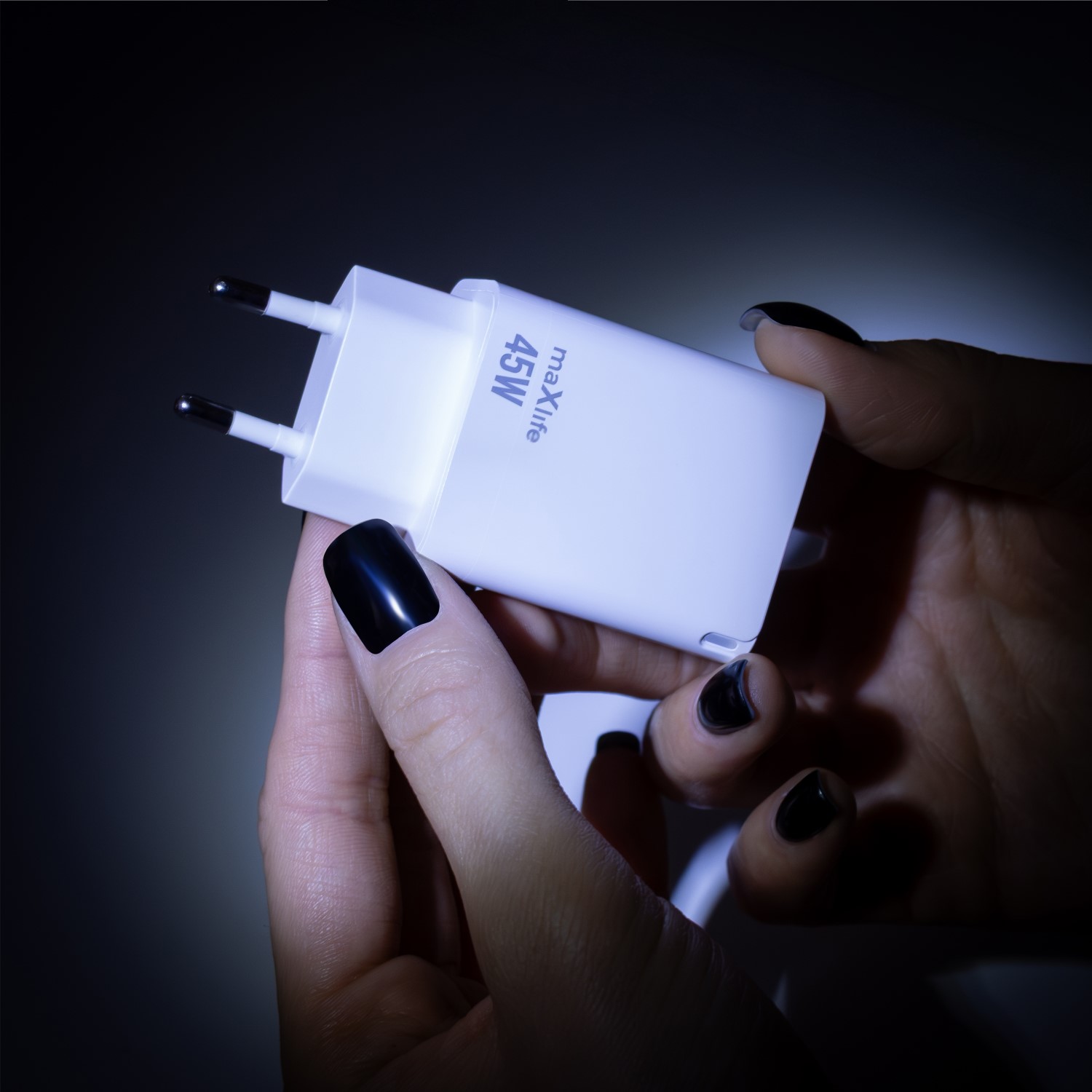 Szybka ładowarka do telefonu 45W GaN 2 porty USB i USB-C Samsung Galaxy A52S 5G / 7 Szybka ładowarka do telefonu 45W GaN 2 porty USB i USB-C Samsung Galaxy A52S 5G / 7