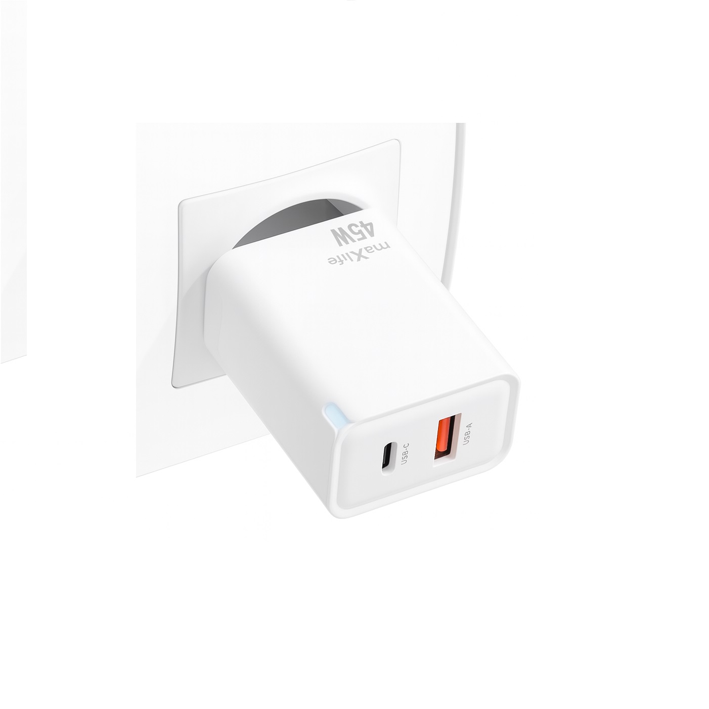 Szybka ładowarka do telefonu 45W GaN 2 porty USB i USB-C Samsung Galaxy A52S 5G / 4 Szybka ładowarka do telefonu 45W GaN 2 porty USB i USB-C Samsung Galaxy A52S 5G / 4