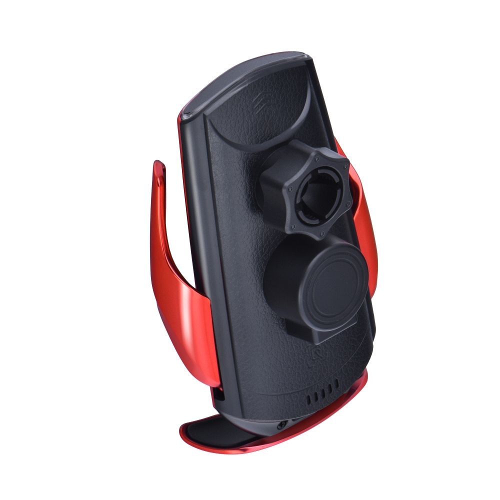 Uchwyt na telefon do samochodu z �adowark� indukcyjn� Forcell Qi 15W czerwony Samsung Galaxy F12 / 3