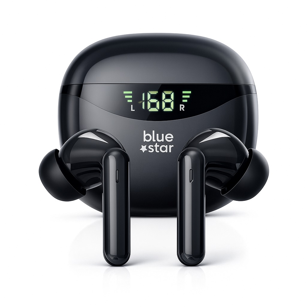 S�uchawki bezprzewodowe bluetooth Blue Star TWS douszne dokana�owe czarne Samsung Galaxy A10