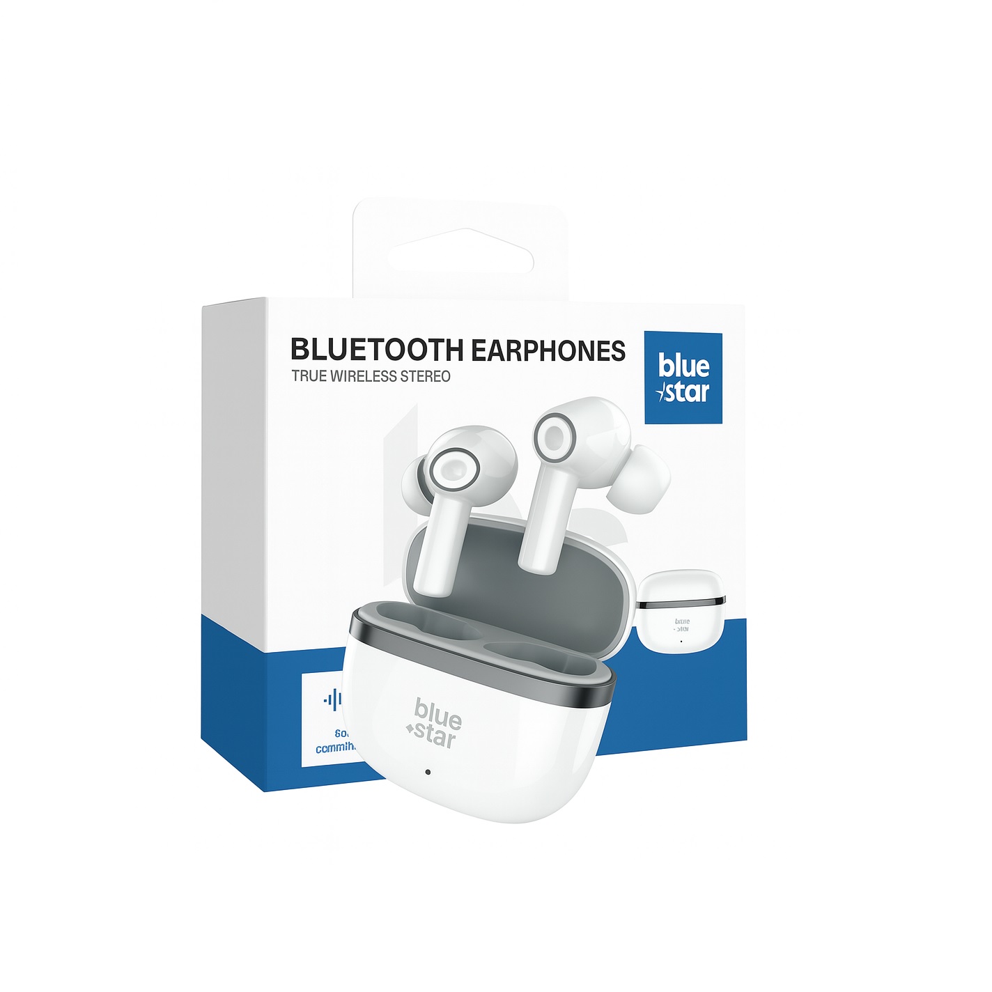 S�uchawki douszne dokana�owe Blue Star TWS bluetooth ENC bia�e Samsung Galaxy A10