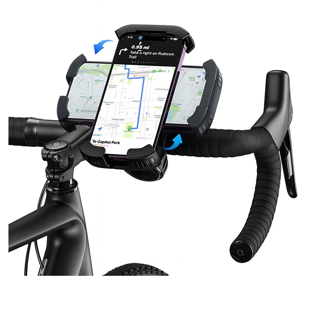 Uchwyt rowerowy do telefonu na kierownic� Baseus QuickGo czarny Samsung Galaxy F12