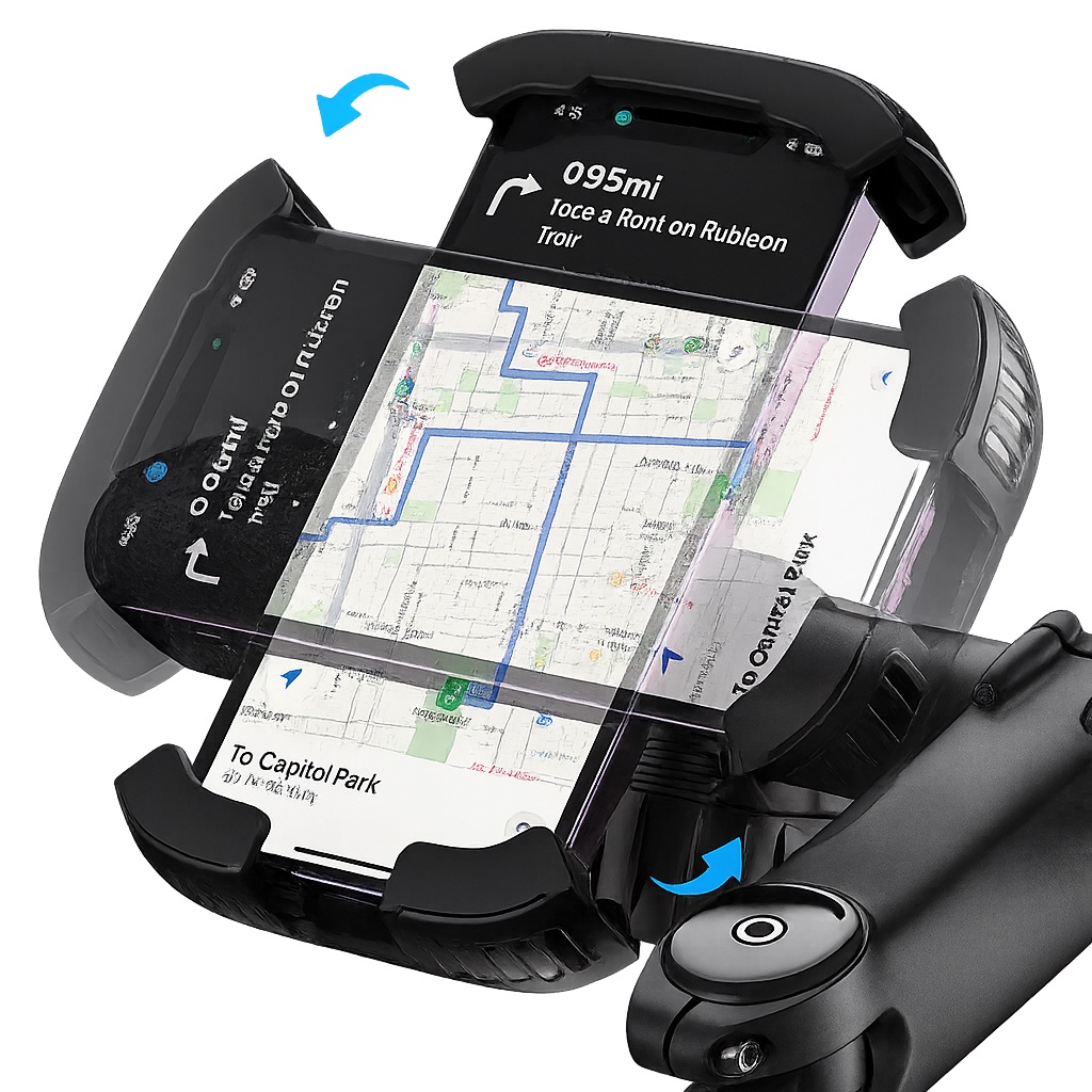 Uchwyt rowerowy do telefonu na kierownic� Baseus QuickGo czarny Samsung Galaxy F12 / 6