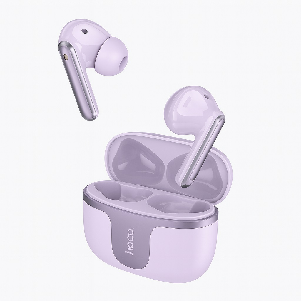 S�uchawki bezprzewodowe Hoco TWS Bluetooth 5.3 fioletowe Samsung Galaxy A10