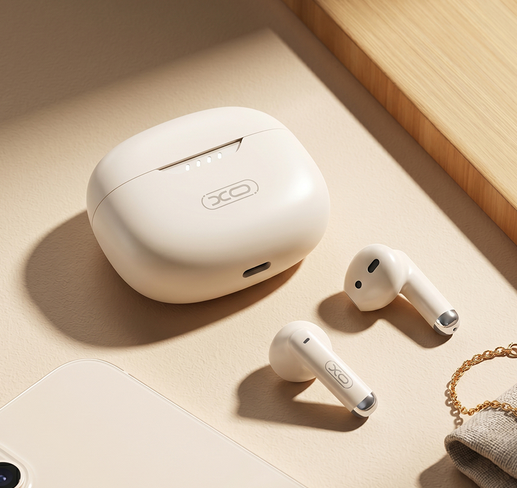 XO słuchawki Bluetooth G50 TWS beżowe Motorola Moto E22S / 5 XO słuchawki Bluetooth G50 TWS beżowe Motorola Moto E22S / 5