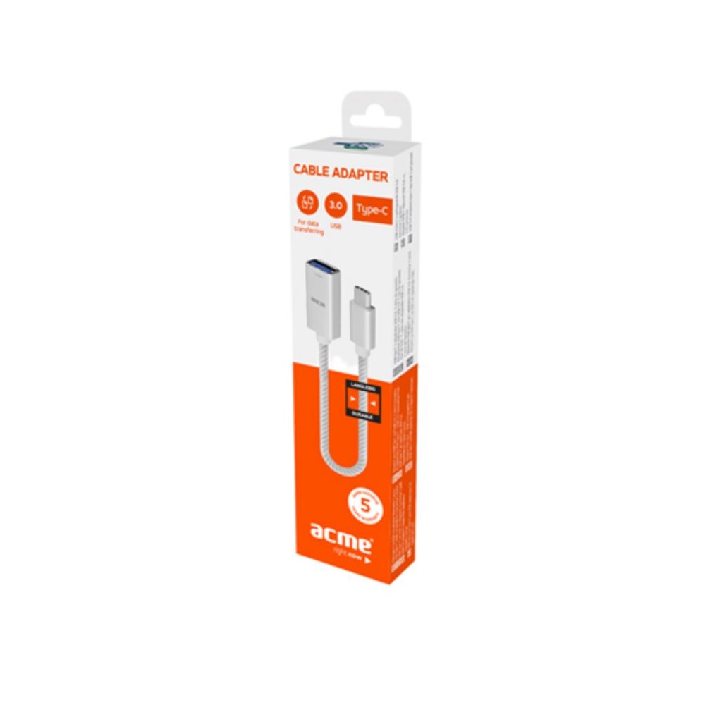 Acme Europe adapter AD01S USB typu C do USB typu A �e�ski bia�y / 2