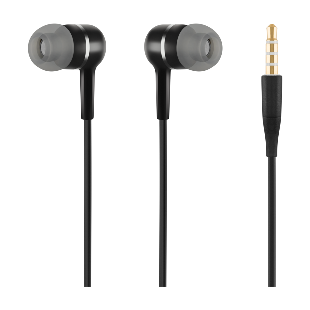 ACME EUROPE S�uchawki przewodowe douszne z mikrofonem HE19 czarne