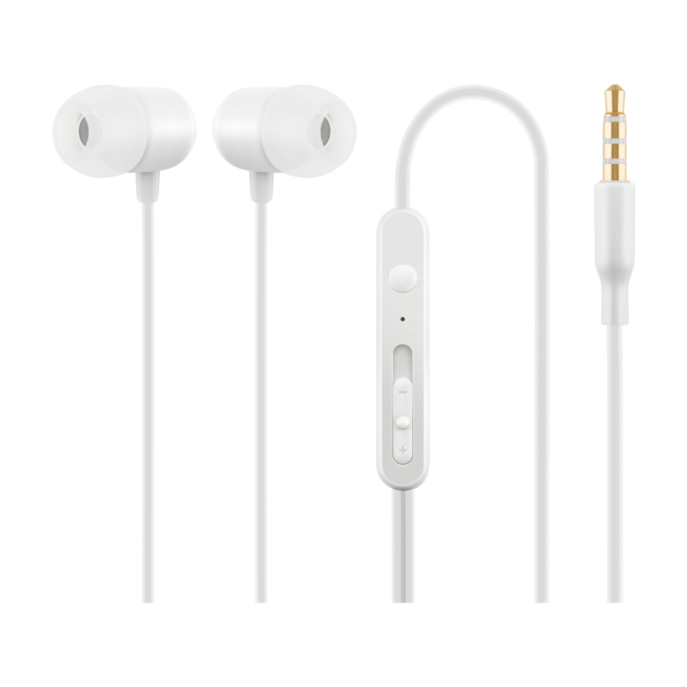 ACME EUROPE S�uchawki przewodowe douszne z mikrofonem HE21W bia�e