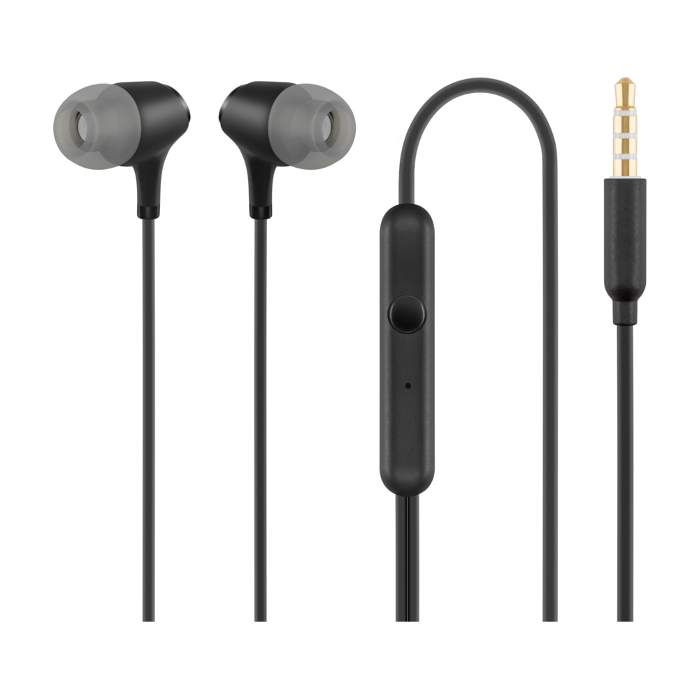 ACME EUROPE S�uchawki przewodowe douszne z mikrofonem HE22 czarne