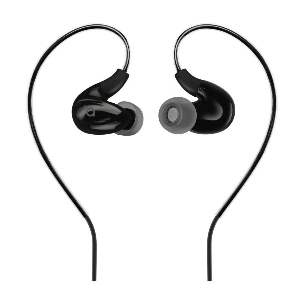 ACME EUROPE S�uchawki sportowe przewodowe douszne z mikrofonem HE23 czarne / 2