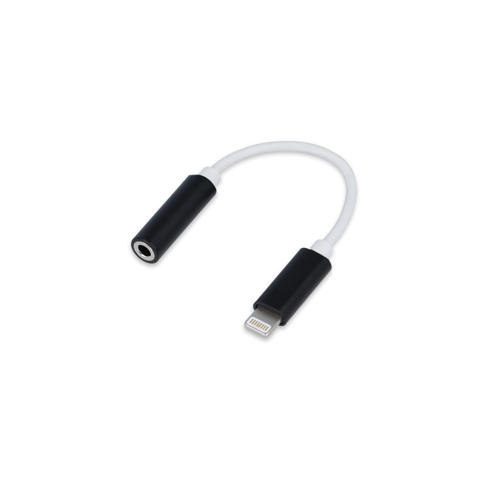 Adapter do iPhone 8-PIN-audio jack 3,5 mm czarny / 2