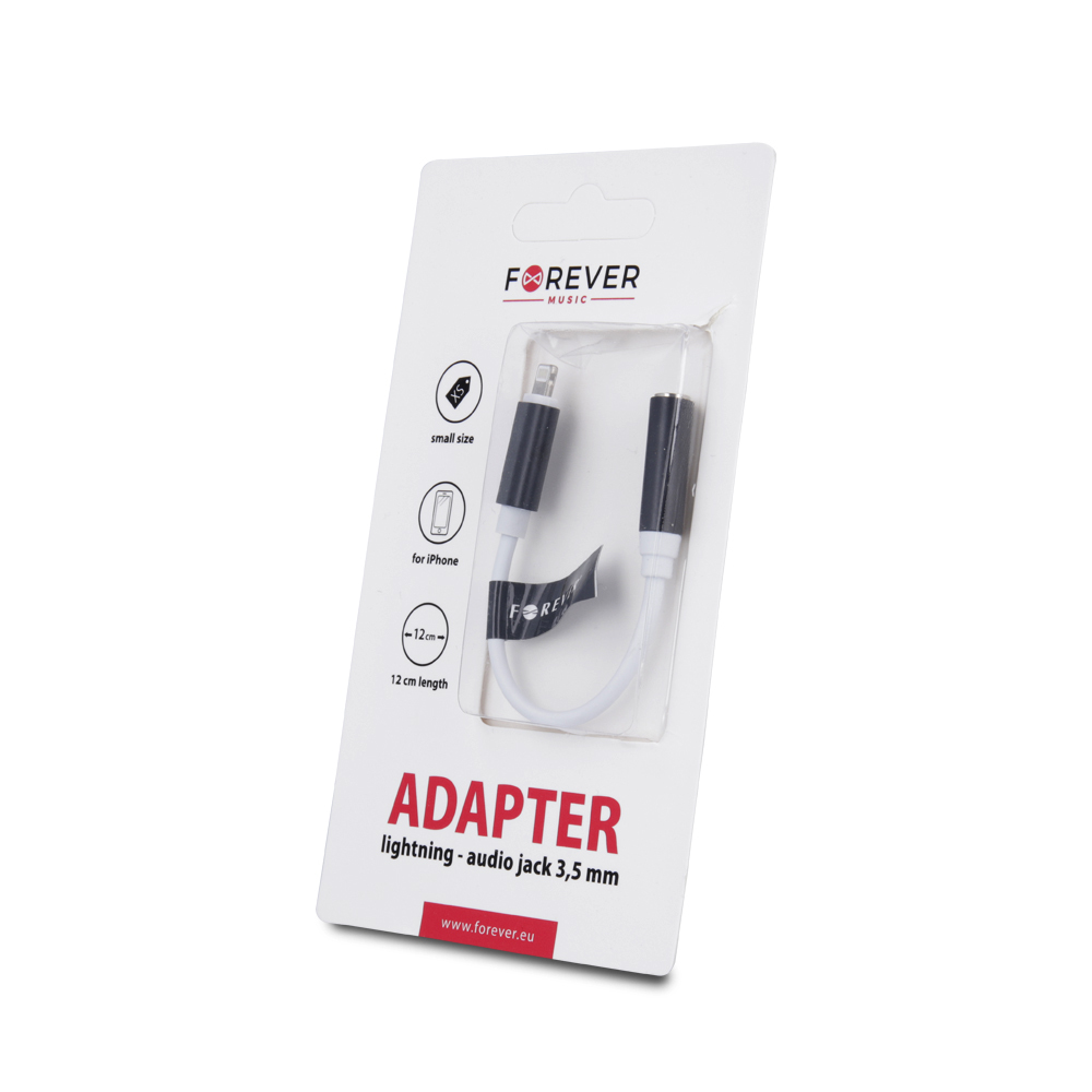 Adapter do iPhone 8-PIN-audio jack 3,5 mm czarny / 3