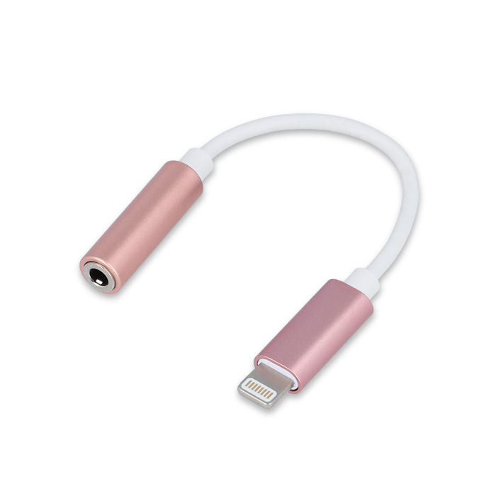 Adapter do iPhone 8-PIN-audio jack 3,5 mm r�owy / 2