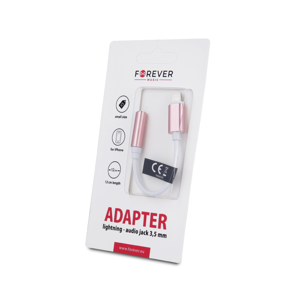 Adapter do iPhone 8-PIN-audio jack 3,5 mm rowy / 3