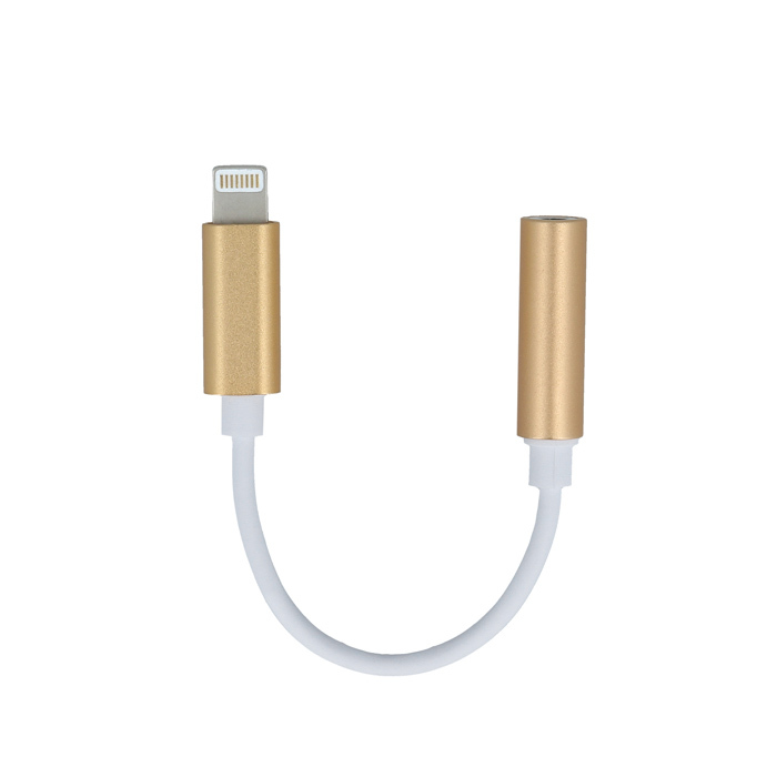 Adapter do iPhone 8-PIN-audio jack 3,5 mm z�oty