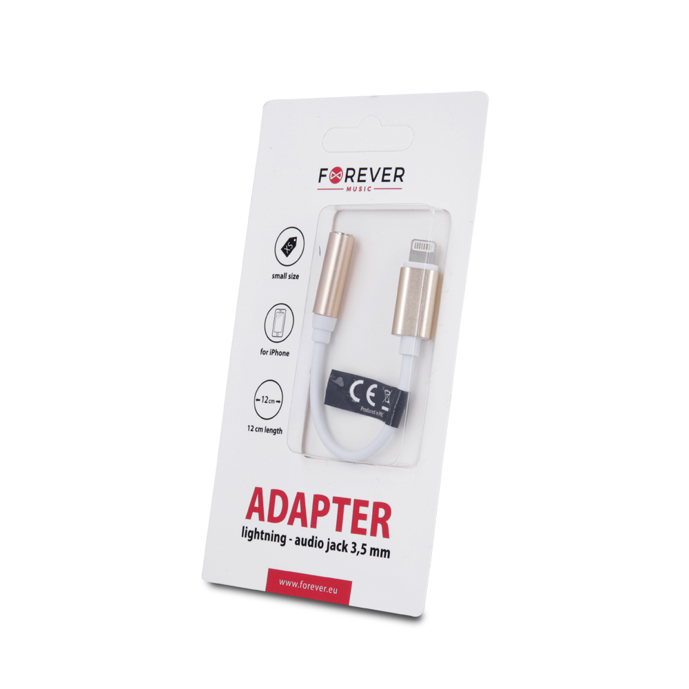 Adapter do iPhone 8-PIN-audio jack 3,5 mm z�oty / 3