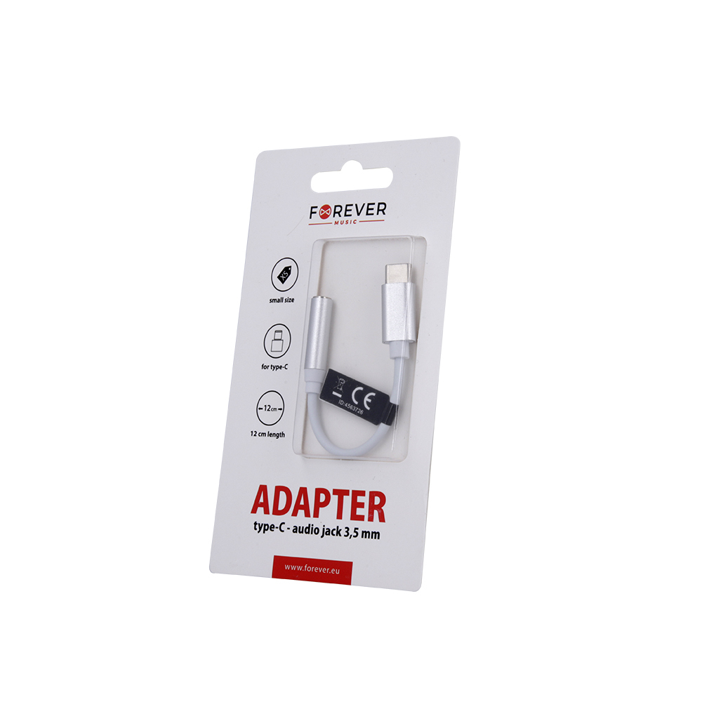 Adapter Forever type-C /audio jack 3,5 mm biay