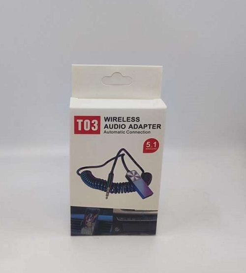 Adapter T03 Bluetooth to Aux srebny / 3