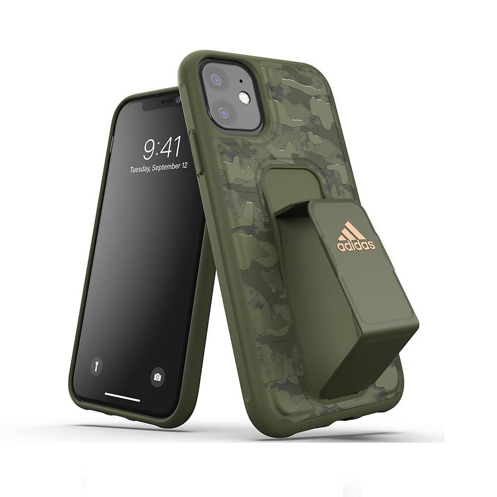 Adidas iPhone 11 Grip Camo FW19 oliwkowy hard case Apple iPhone 11