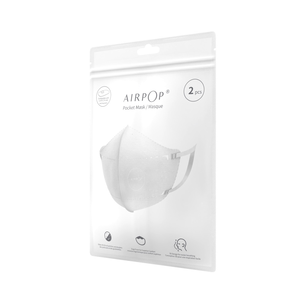 AirPOP maska Pocket NV 2szt biaa / 5