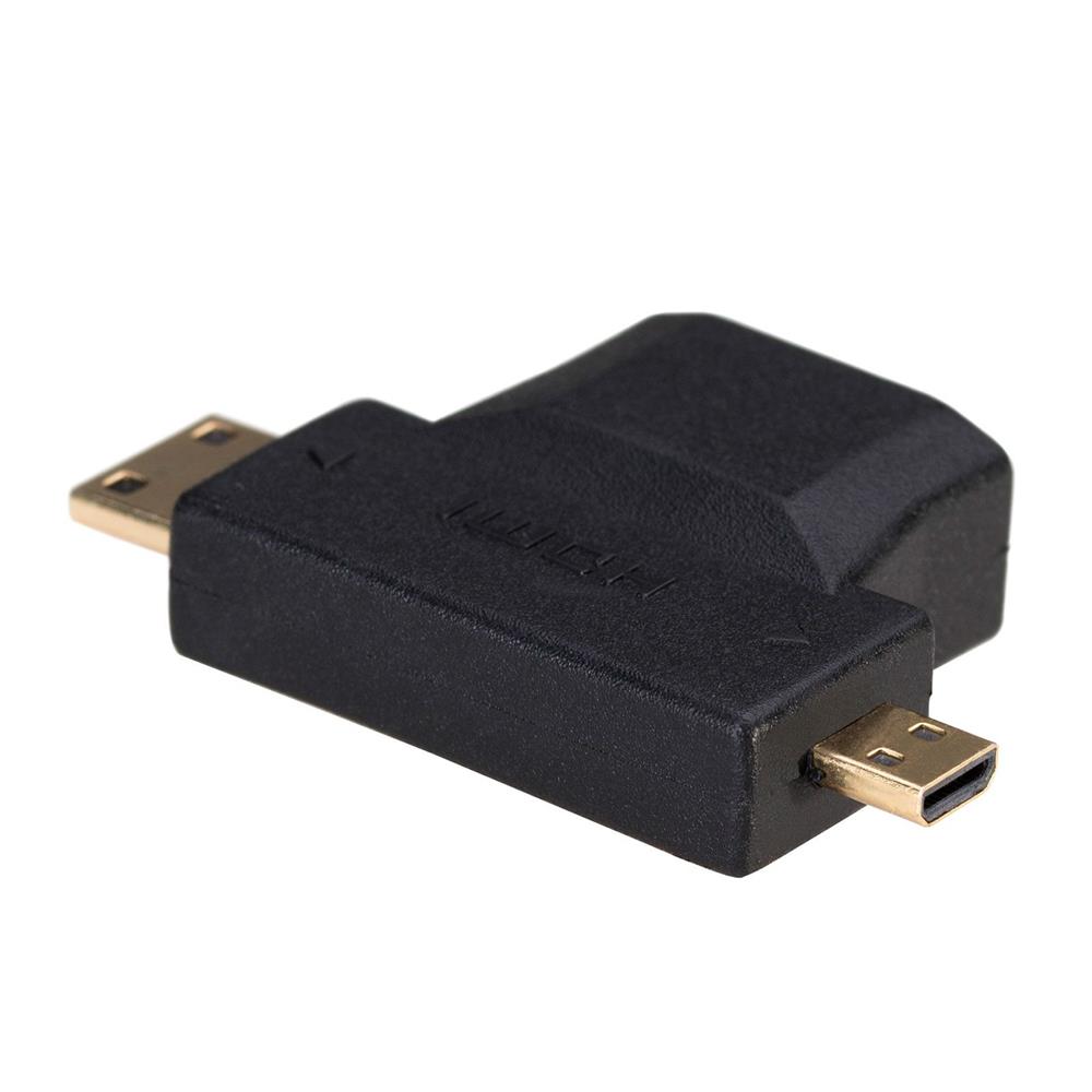 Akyga adapter AK-AD-23 HDMI (f) / mini HDMI (m) / micro HDMI (m) / 2