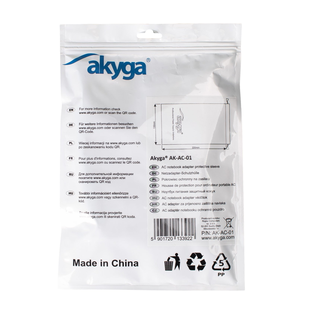 Akyga worek ochronny AK-AC-01 na zasilacze laptopowe PROMO / 4