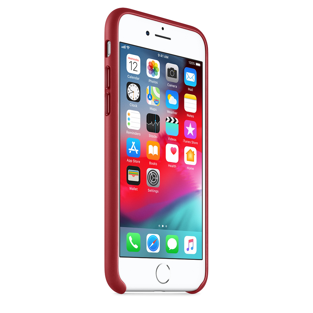 Apple iPhone 8/7 Leather Case czerwony Apple iPhone 8 / 2