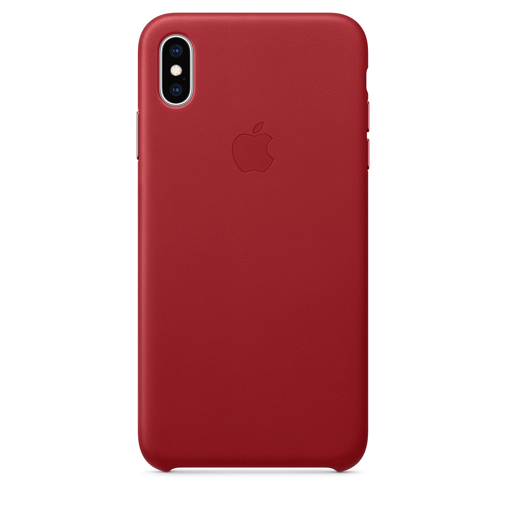 Apple iPhone XS Max Leather Case czerwony Apple iPhone XS Max