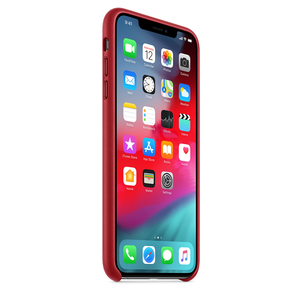 Apple iPhone XS Max Leather Case czerwony Apple iPhone XS Max / 2