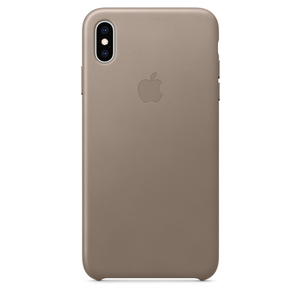 Apple iPhone XS Max Leather Case jasnobe�owy Apple iPhone XS Max