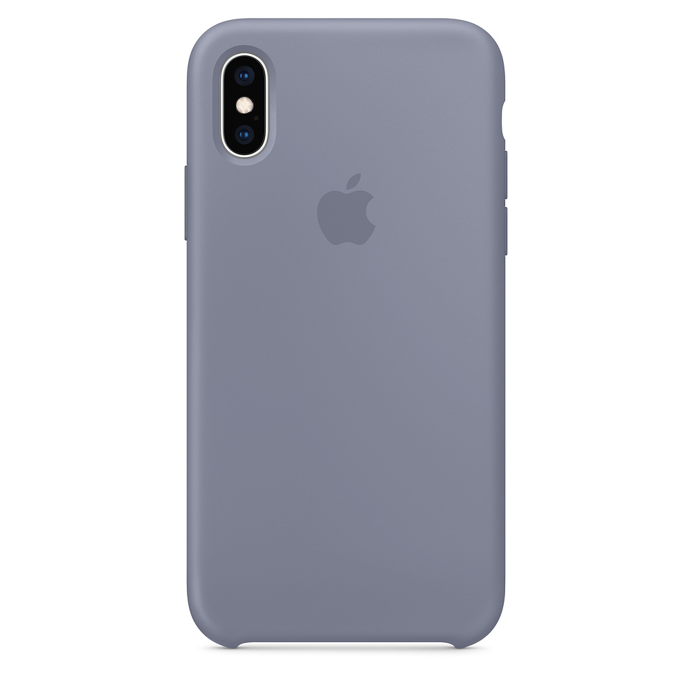 Apple iPhone XS Silicone Case lawendowa szaro�� Apple iPhone XS