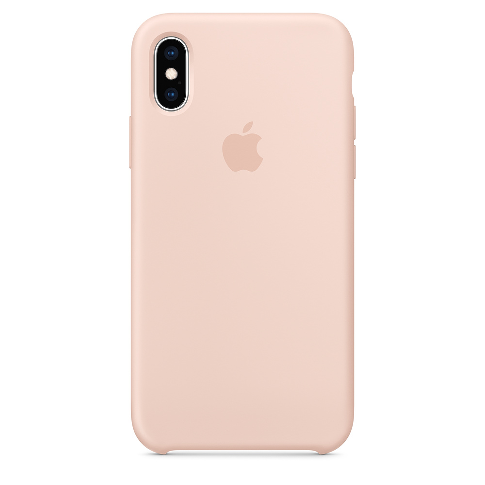 Apple iPhone XS Silicone Case piaskowy r� Apple iPhone XS