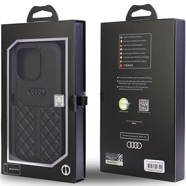 Audi nakadka czarny Apple iPhone 14 Pro / 7