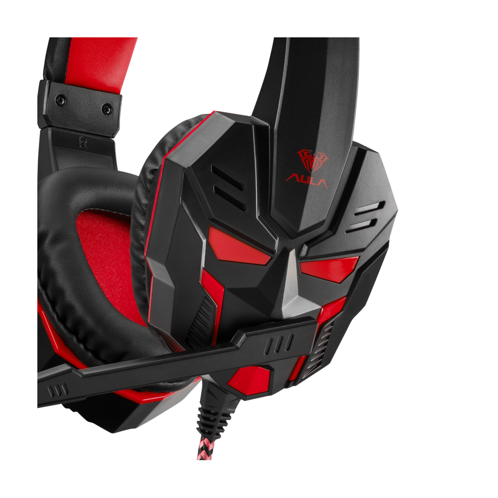 AULA Zestaw s�uchawkowy do gier Prime Basic czerwony / 6