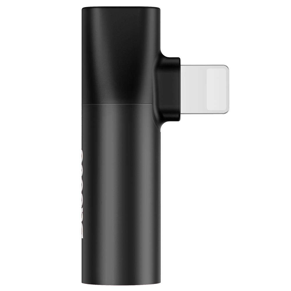 Baseus adapter 8-pin do 8-pin/jack 3,5mm czarny