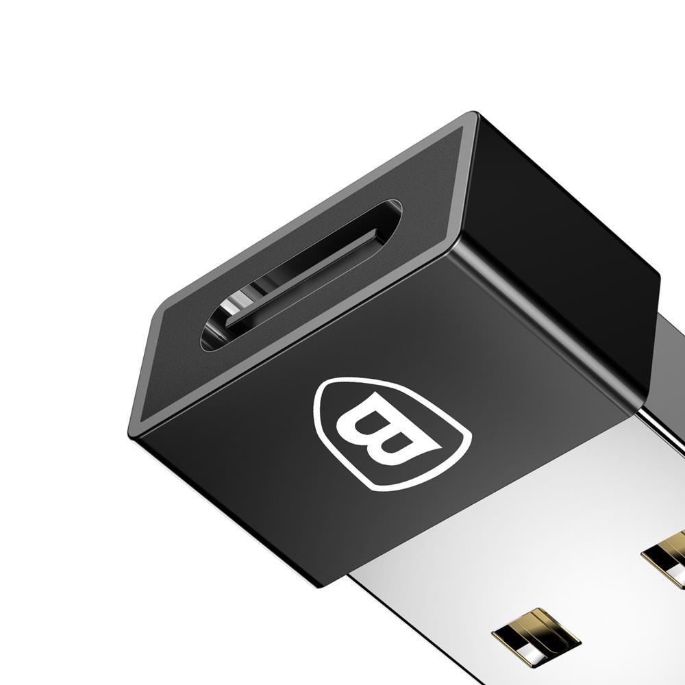 Baseus adapter Exquisite USB-A do USB typ-C czarny / 4