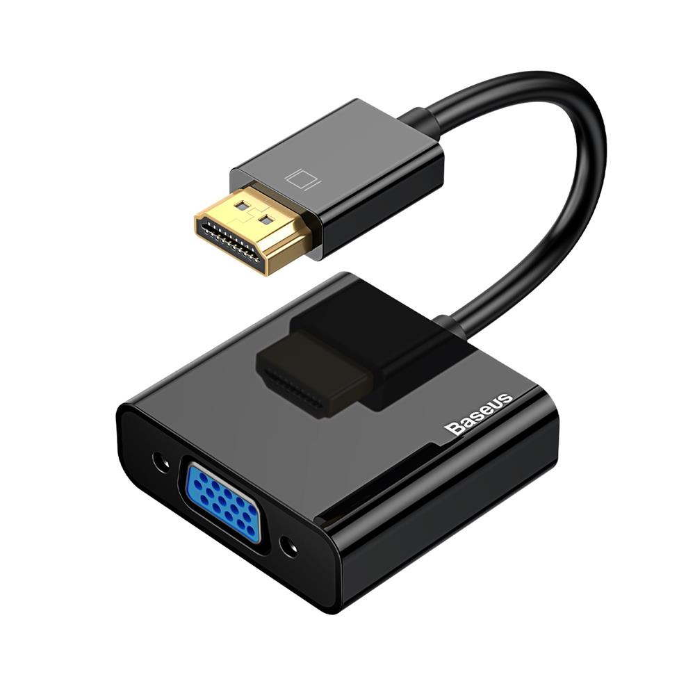 Baseus adapter HDMI 4K do VGA czarny / 3
