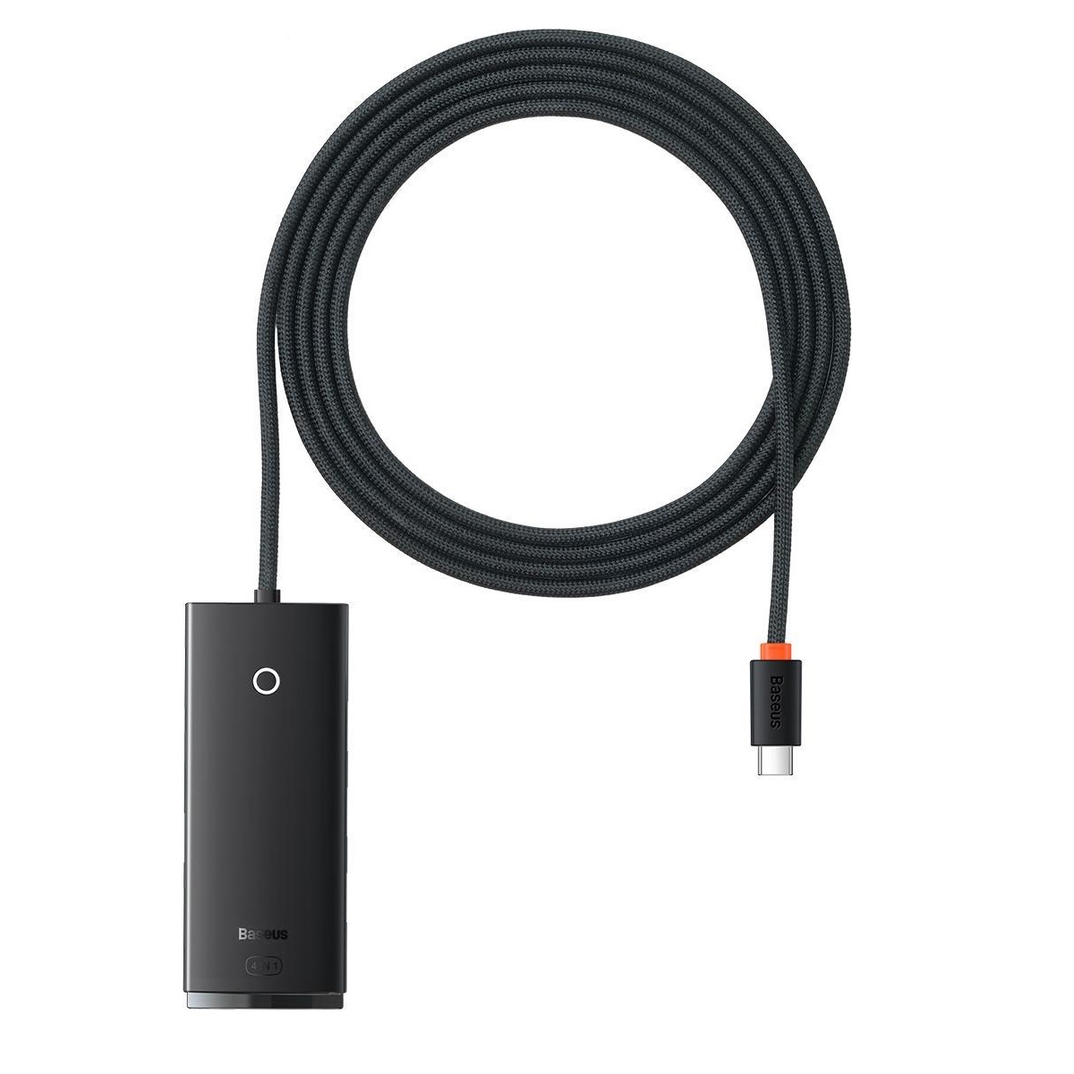 Baseus adapter HUB Lite USB-C do 4x USB 3.0 2,0m czarny