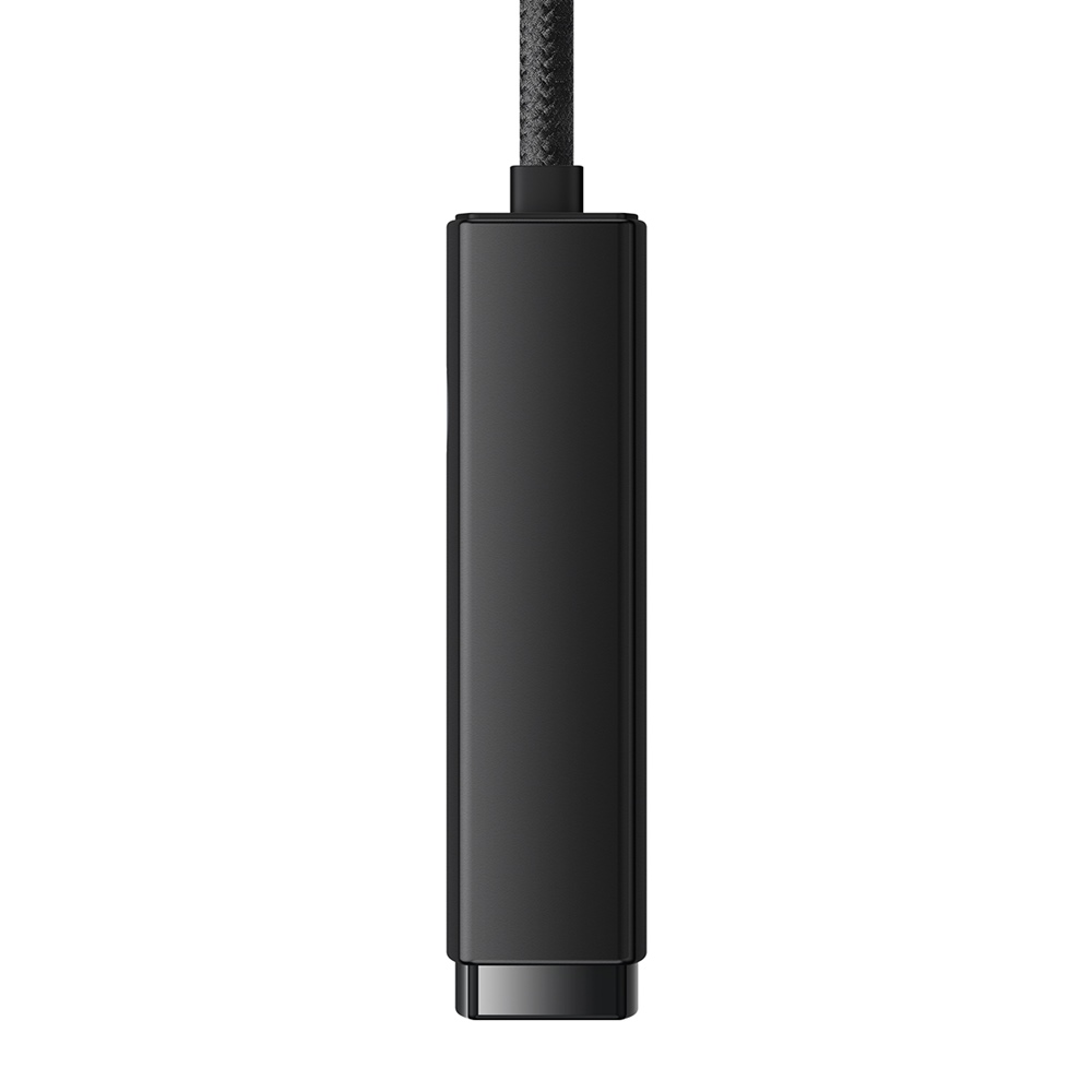 Baseus adapter HUB sieciowy Lite USB - RJ45 czarny 1000Mbps / 4