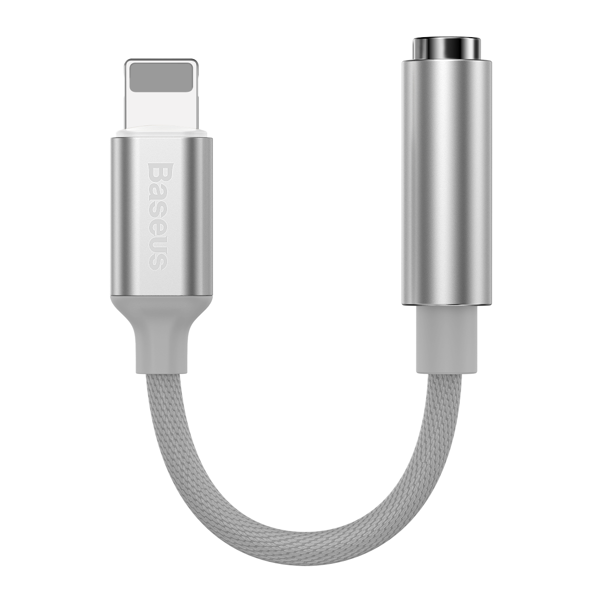 Baseus adapter L3.5 8-pin do jack 3,5mm srebrny