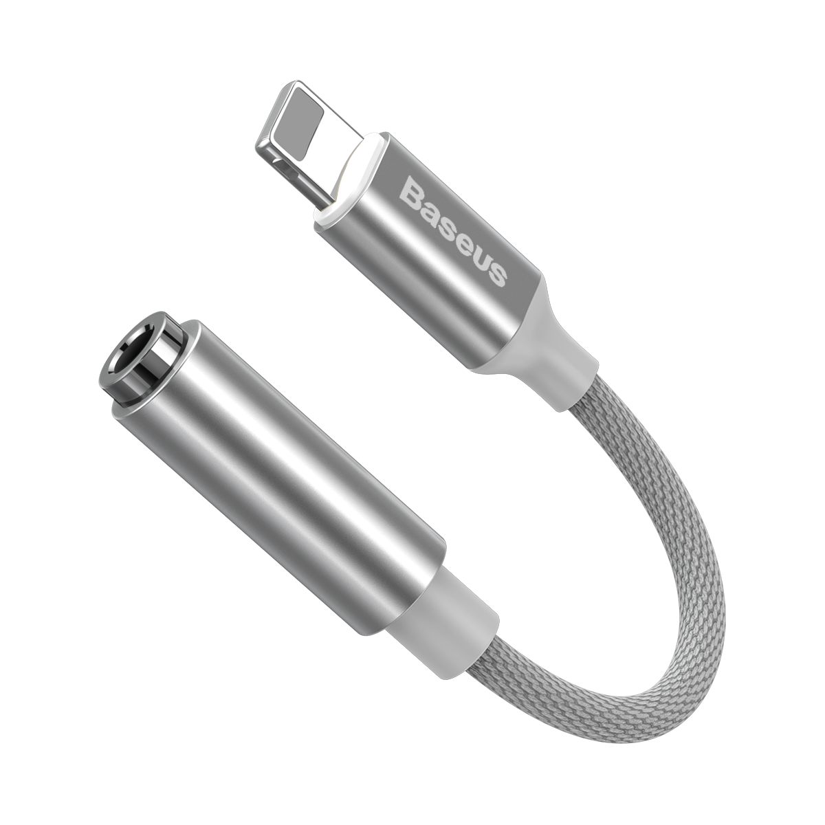 Baseus adapter L3.5 8-pin do jack 3,5mm srebrny / 2