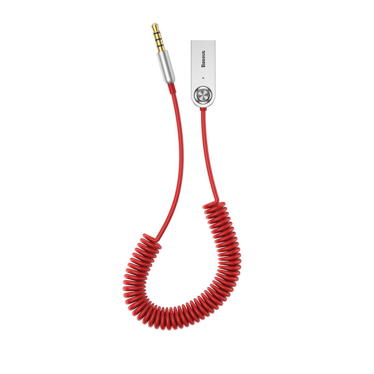 Baseus adapter odbiornik Bluetooth BA01 audio czerwony