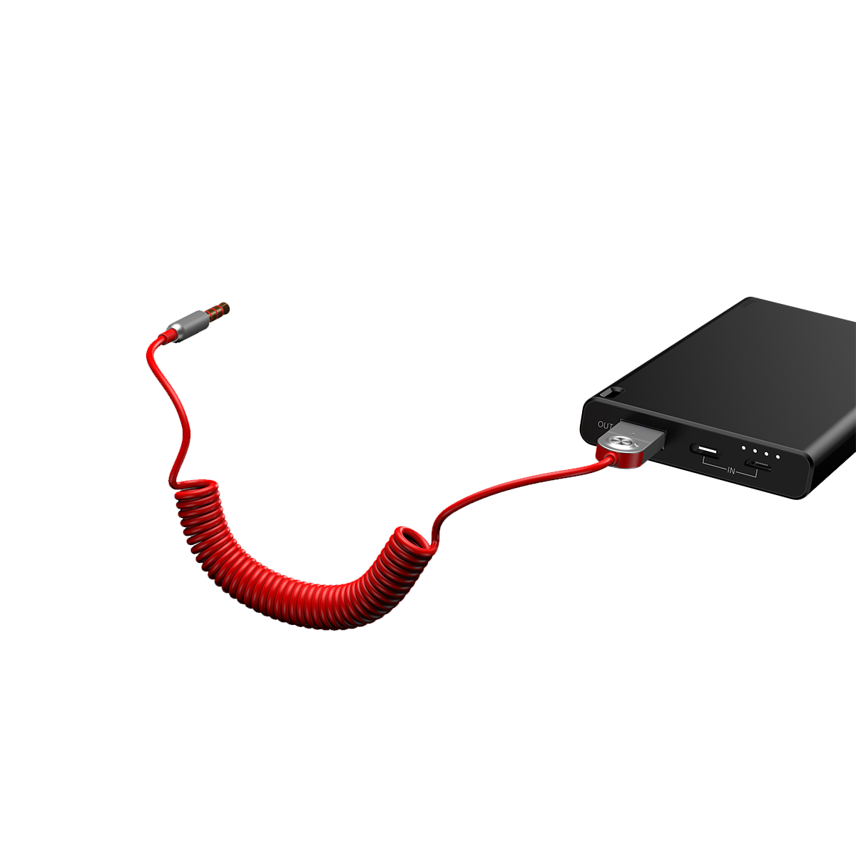 Baseus adapter odbiornik Bluetooth BA01 audio czerwony / 3