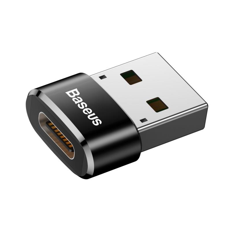 Baseus adapter OTG mini USB-C - USB czarny / 2
