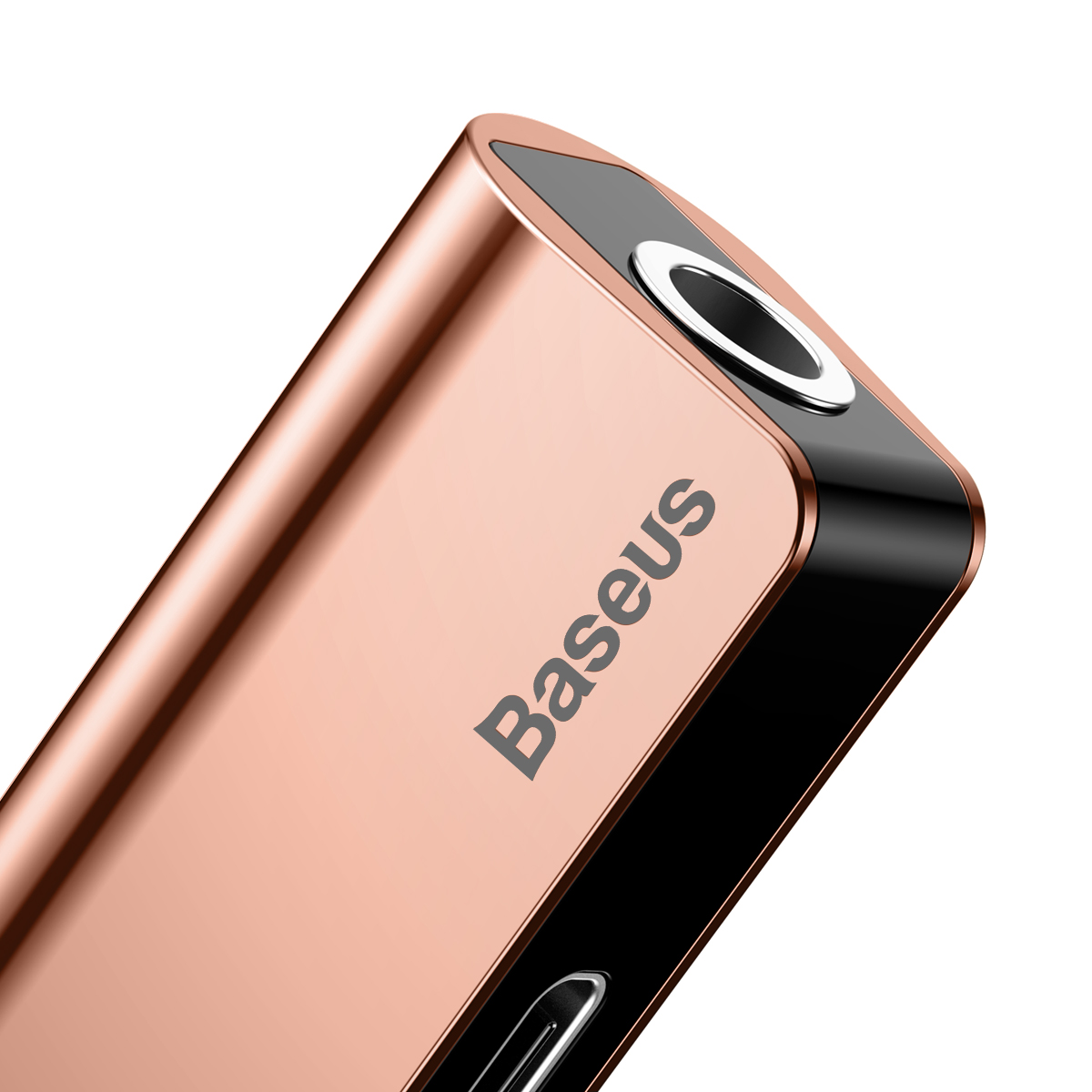 Baseus adapter USB L40 typ-C do USB typ-C / mini-jack (3,5 mm) r�owo-z�oty / 4