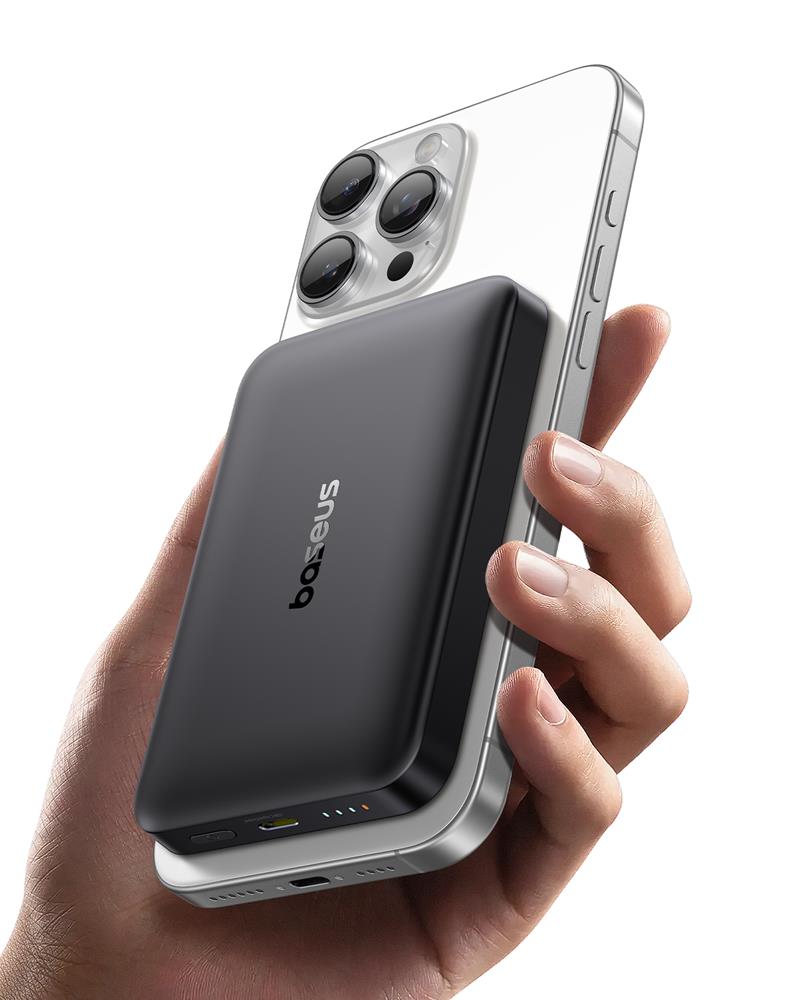Baseus EnerFill FM12 Magnetyczny Power Bank 22.5W 10000mAh Czarny / 2